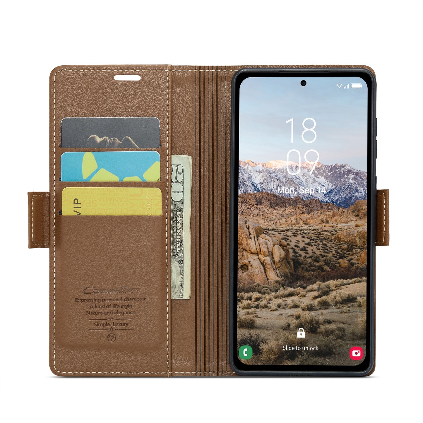 Samsung Galaxy A35 5G Leather Wallet Case - RFID Blocking, Stand Function, Card Slots