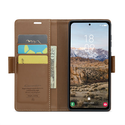 Samsung Galaxy A35 5G Leather Wallet Case - RFID Blocking, Stand Function, Card Slots