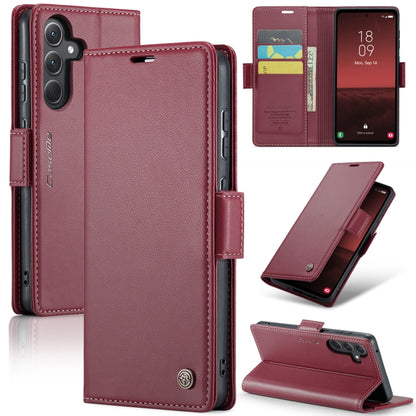 Samsung Galaxy A35 5G Leather Wallet Case - RFID Blocking, Stand Function, Card Slots
