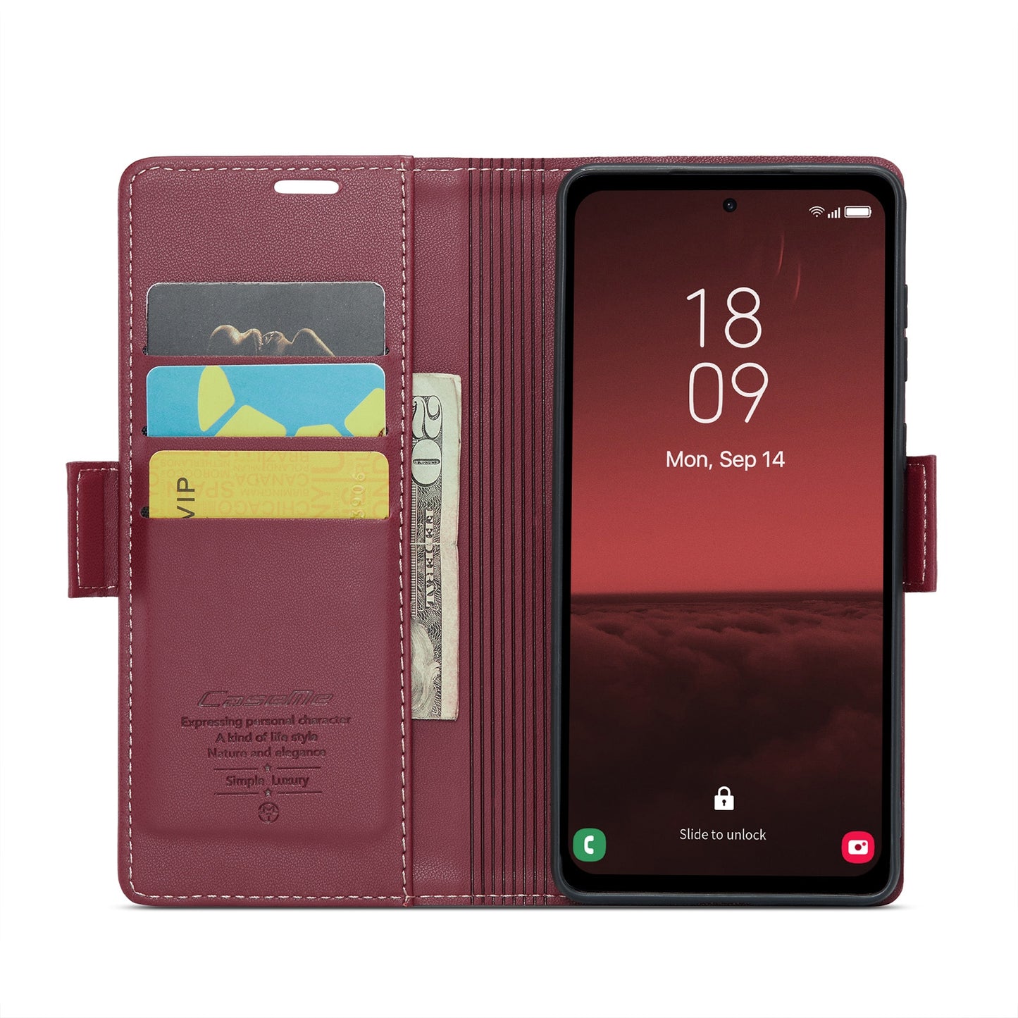 Samsung Galaxy A35 5G Leather Wallet Case - RFID Blocking, Stand Function, Card Slots