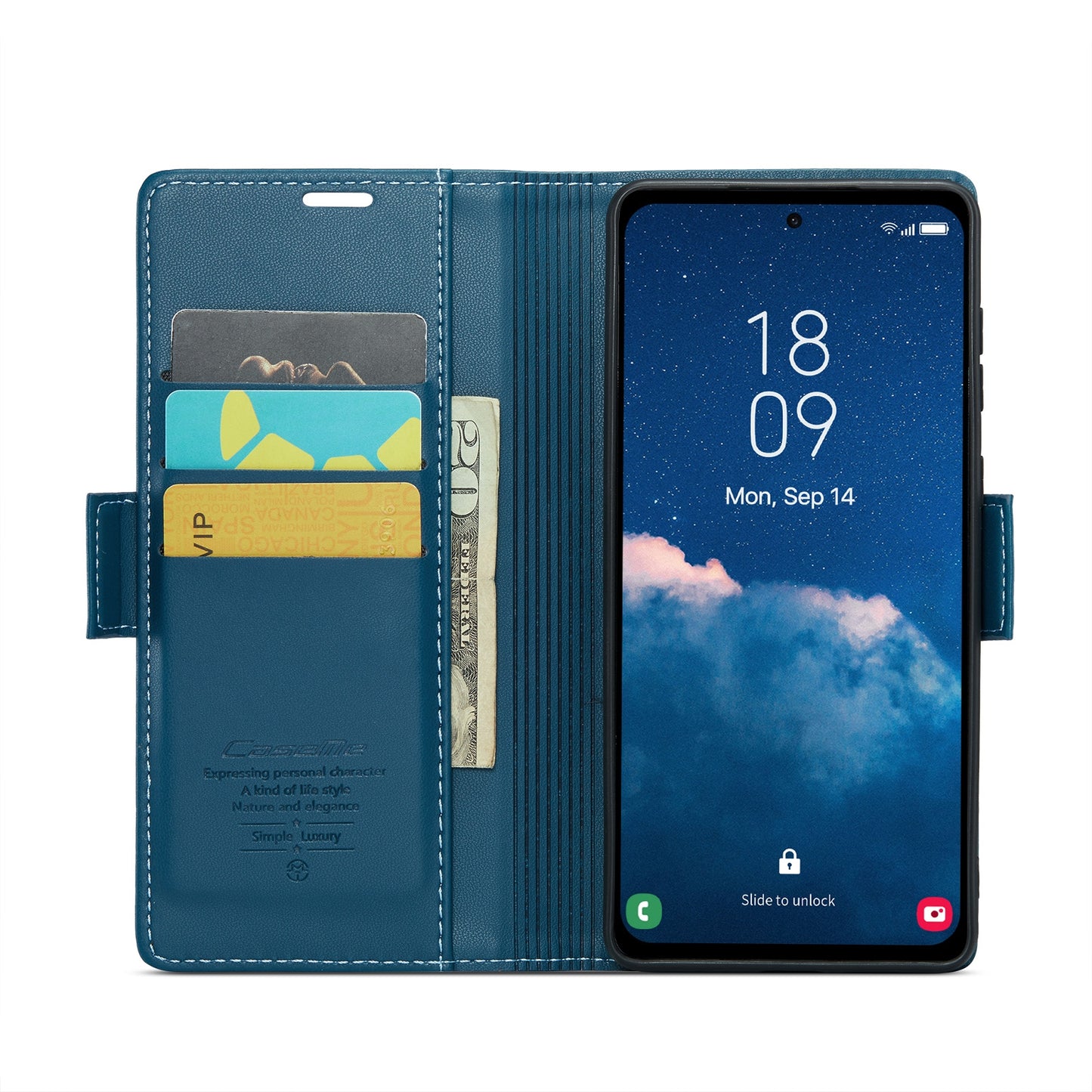 Samsung Galaxy A35 5G Leather Wallet Case - RFID Blocking, Stand Function, Card Slots