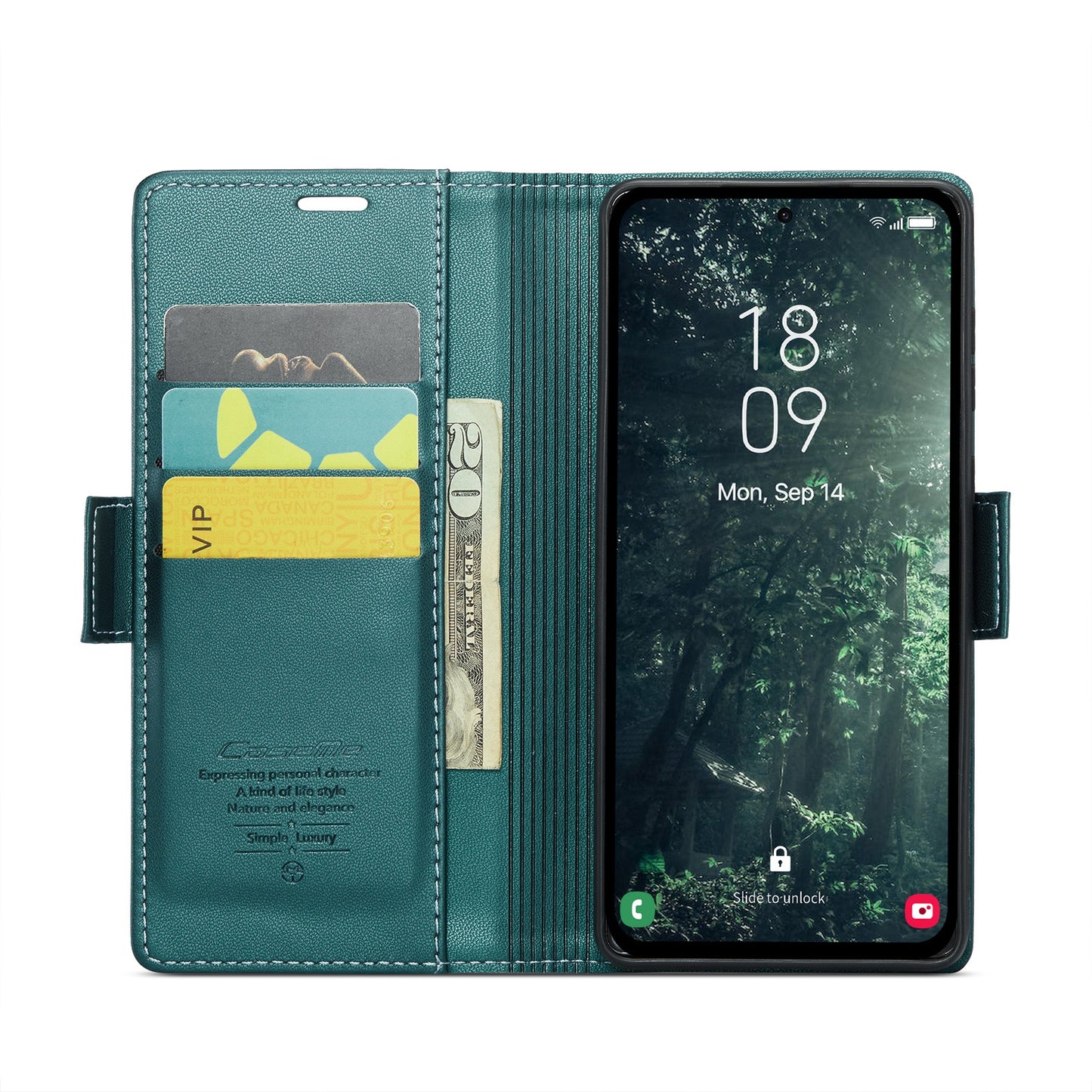 Samsung Galaxy A35 5G Leather Wallet Case - RFID Blocking, Stand Function, Card Slots