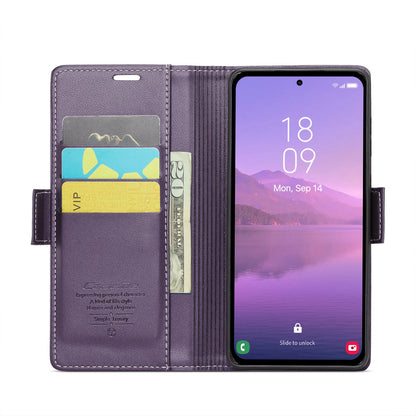Samsung Galaxy A35 5G Leather Wallet Case - RFID Blocking, Stand Function, Card Slots