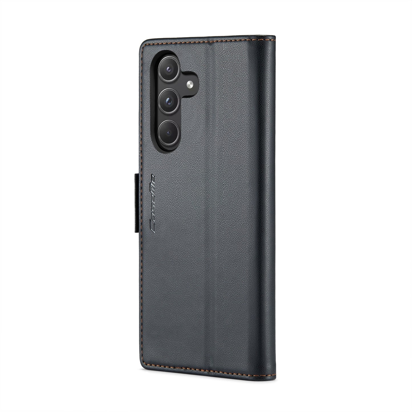 Samsung Galaxy A55 Leather Wallet Case - RFID Blocking, Stand Function, Card Slots