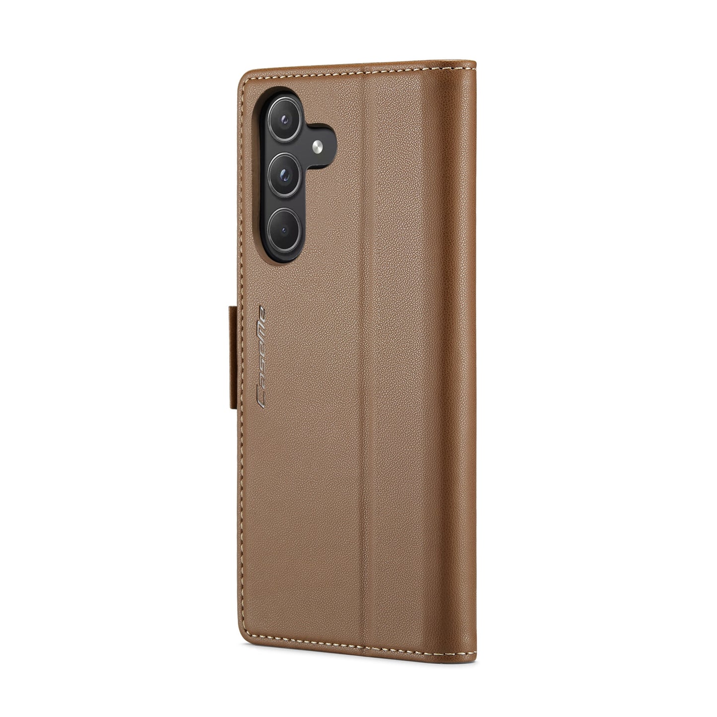Samsung Galaxy A55 Leather Wallet Case - RFID Blocking, Stand Function, Card Slots