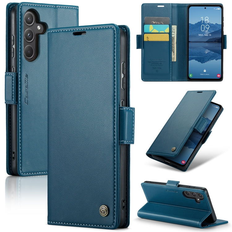 Samsung Galaxy A55 Leather Wallet Case - RFID Blocking, Stand Function, Card Slots