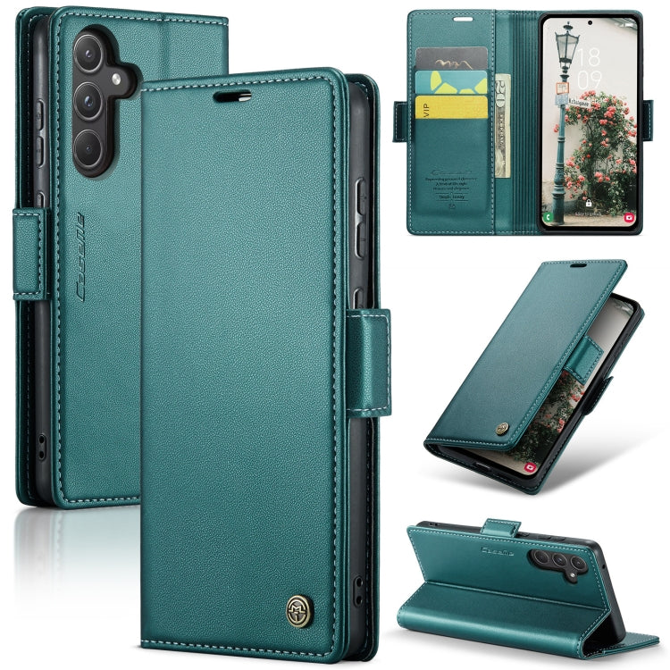 Samsung Galaxy A55 Leather Wallet Case - RFID Blocking, Stand Function, Card Slots