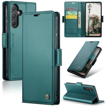 Samsung Galaxy A55 Leather Wallet Case - RFID Blocking, Stand Function, Card Slots