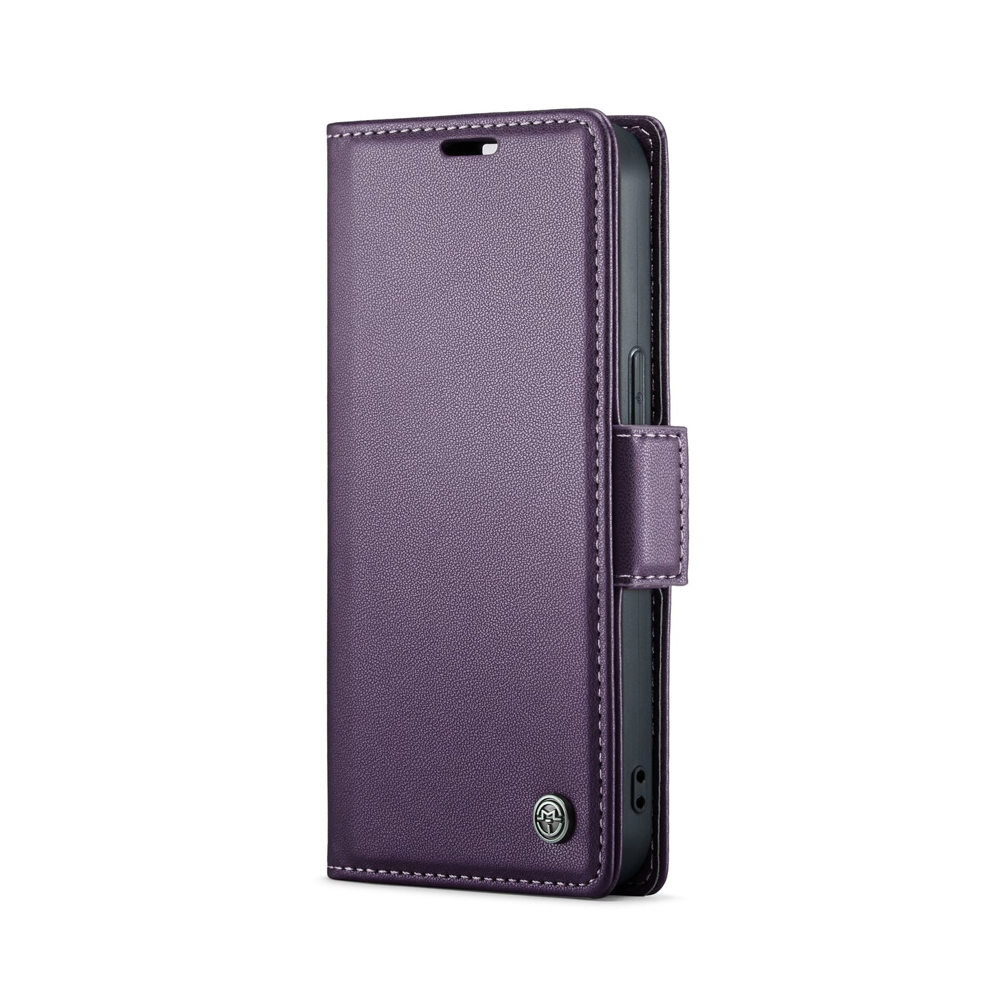 iPhone 14 Leather Wallet Case - RFID Blocking, Stand Function, Card Slots