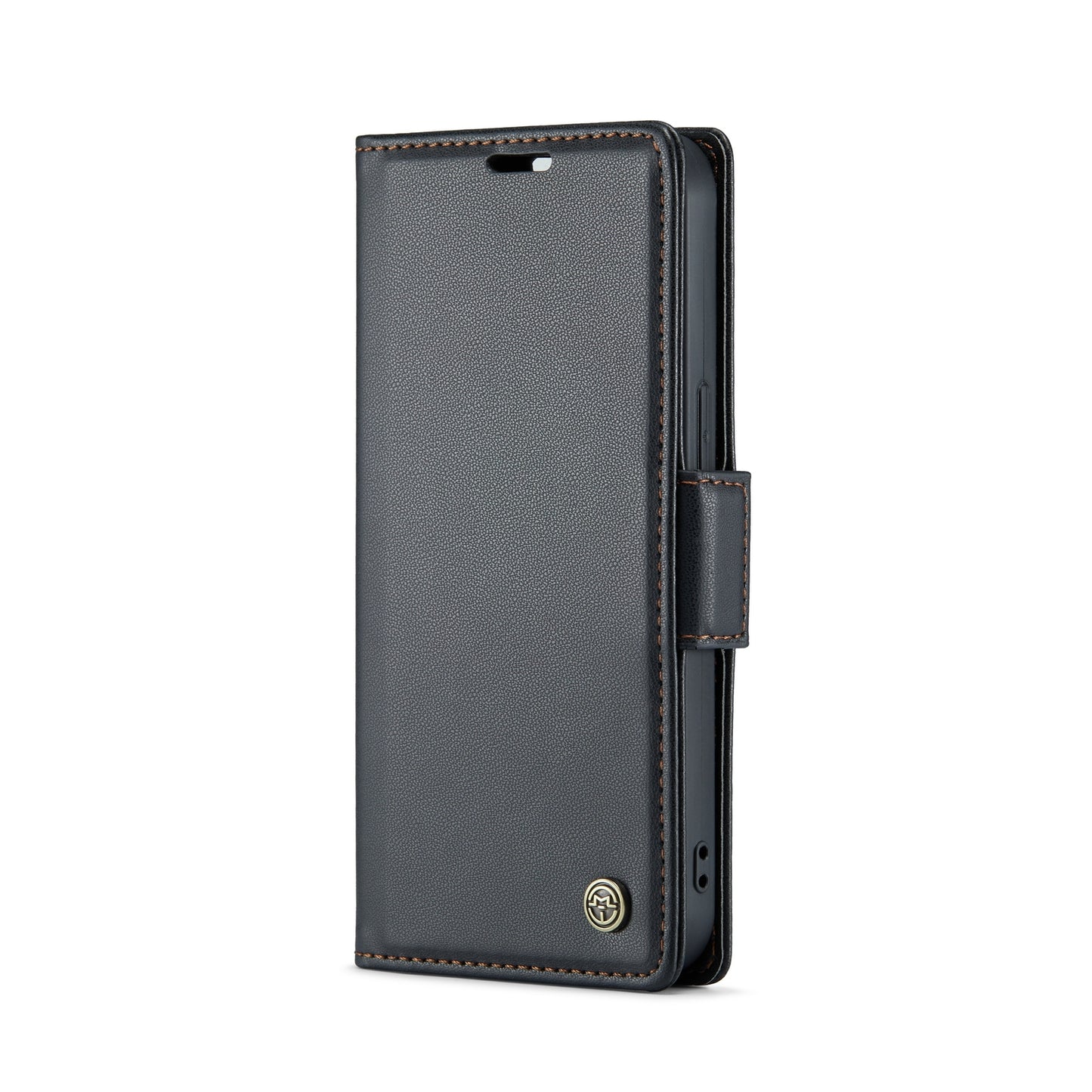 iPhone 13 Leather Wallet Case - RFID Blocking, Stand Function, Card Slots