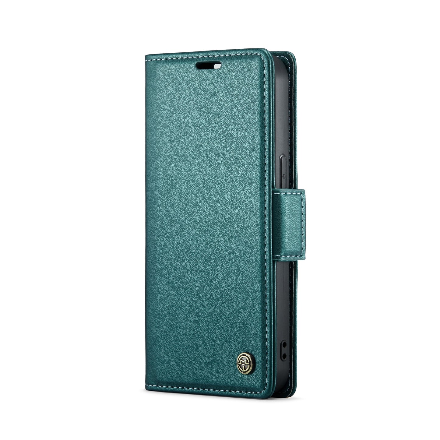 iPhone 13 Leather Wallet Case - RFID Blocking, Stand Function, Card Slots