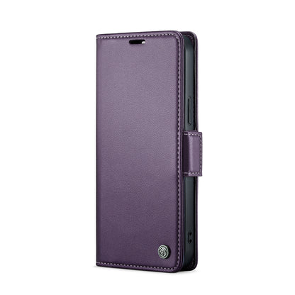 iPhone 13 Pro Max Leather Wallet Case - RFID Blocking, Stand Function, Card Slots
