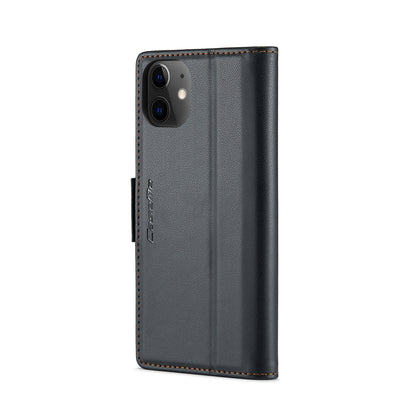 iPhone 12/12 Pro Leather Wallet Case - RFID Blocking, Stand Function, Card Slots