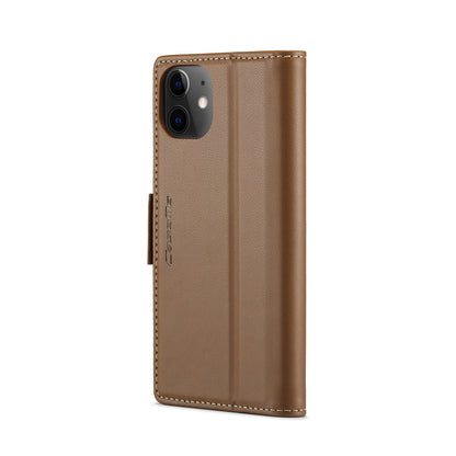 iPhone 12/12 Pro Leather Wallet Case - RFID Blocking, Stand Function, Card Slots