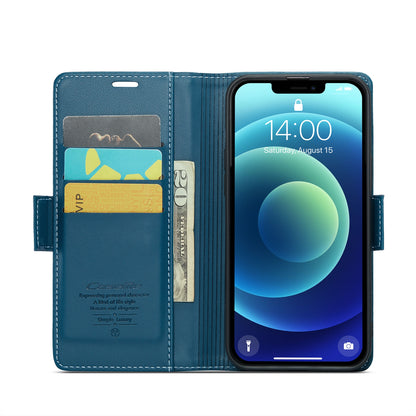 iPhone 12/12 Pro Leather Wallet Case - RFID Blocking, Stand Function, Card Slots
