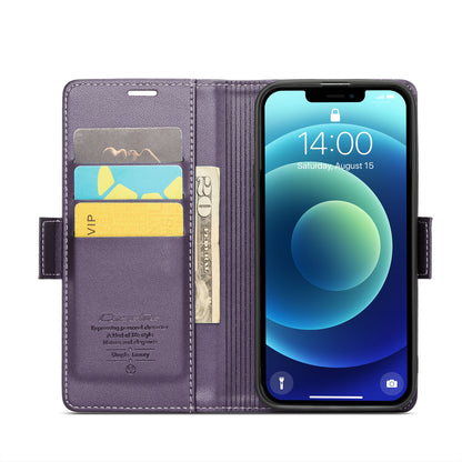iPhone 12/12 Pro Leather Wallet Case - RFID Blocking, Stand Function, Card Slots