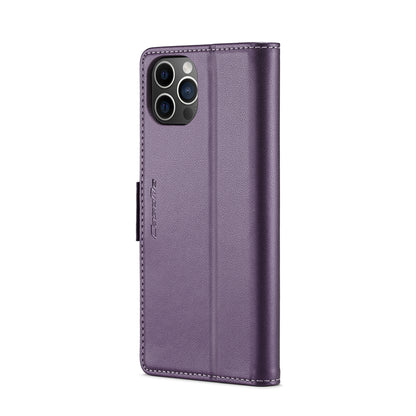 iPhone 12 Pro Max Leather Wallet Case - RFID Blocking, Stand Function, Card Slots