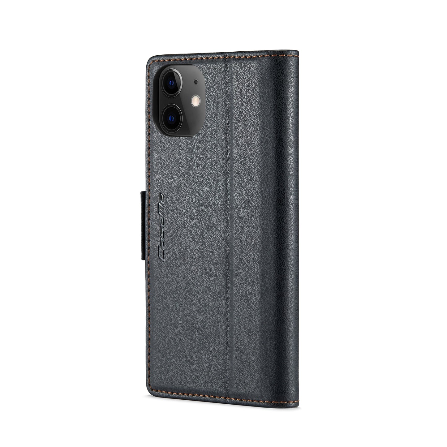 iPhone 12 Mini Leather Wallet Case - RFID Blocking, Stand Function, Card Slots