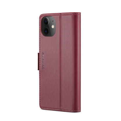 iPhone 12 Mini Leather Wallet Case - RFID Blocking, Stand Function, Card Slots