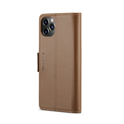 iPhone 11 Pro Leather Wallet Case - RFID Blocking, Stand Function, Card Slots
