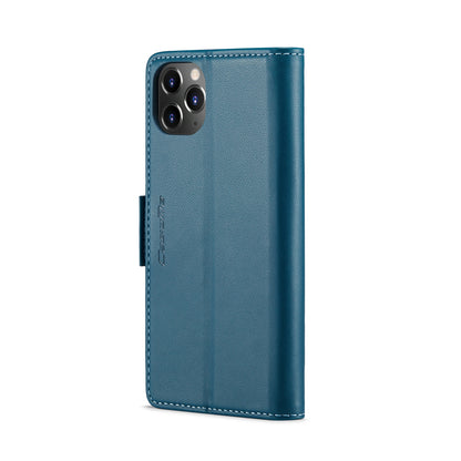 iPhone 11 Pro Leather Wallet Case - RFID Blocking, Stand Function, Card Slots