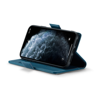 iPhone 11 Pro Leather Wallet Case - RFID Blocking, Stand Function, Card Slots