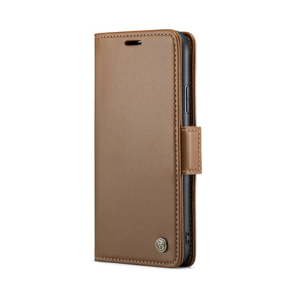 iPhone XS Leather Wallet Case - RFID Blocking, Stand Function, Card Slots