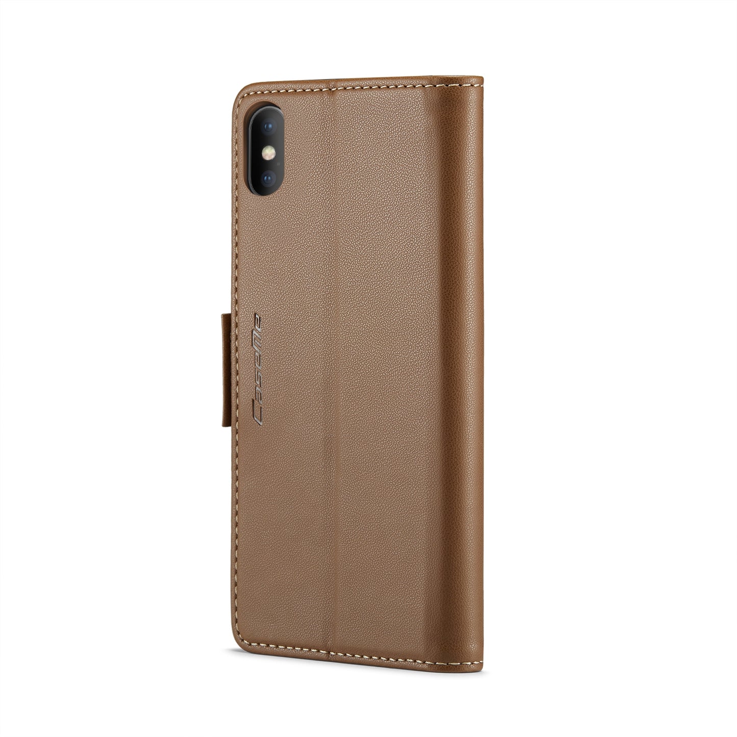 iPhone XS Leather Wallet Case - RFID Blocking, Stand Function, Card Slots