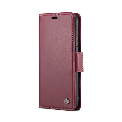 iPhone XS Leather Wallet Case - RFID Blocking, Stand Function, Card Slots