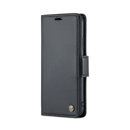 iPhone XR Leather Wallet Case - RFID Blocking, Stand Function, Card Slots