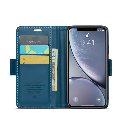 iPhone XR Leather Wallet Case - RFID Blocking, Stand Function, Card Slots