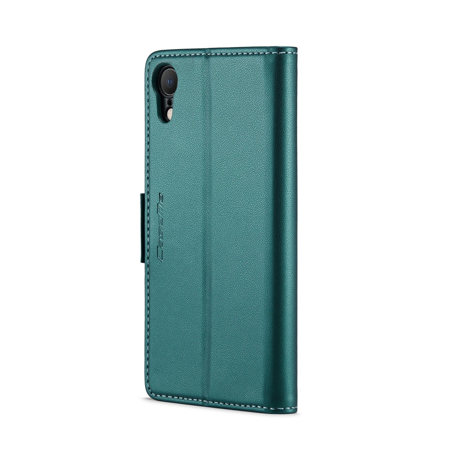 iPhone XR Leather Wallet Case - RFID Blocking, Stand Function, Card Slots