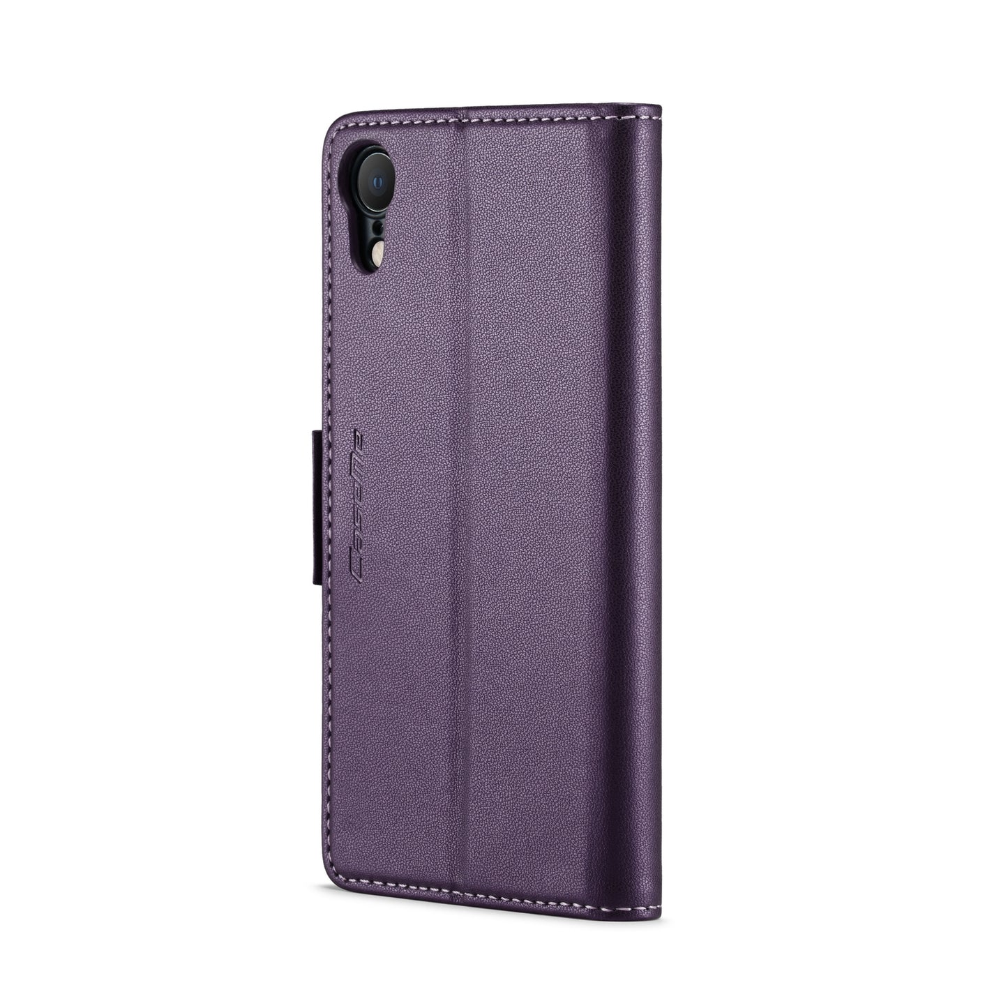 iPhone XR Leather Wallet Case - RFID Blocking, Stand Function, Card Slots