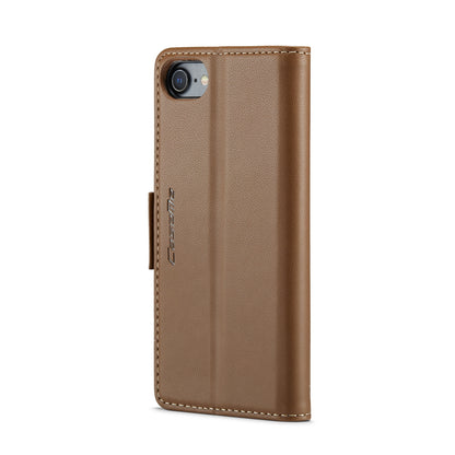 iPhone SE 2022/SE 2020/6/7/8 Leather Wallet Case - RFID Blocking, Stand Function, Card Slots