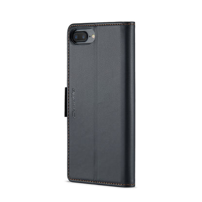 iPhone 8 Plus Leather Wallet Case - RFID Blocking, Stand Function, Card Slots