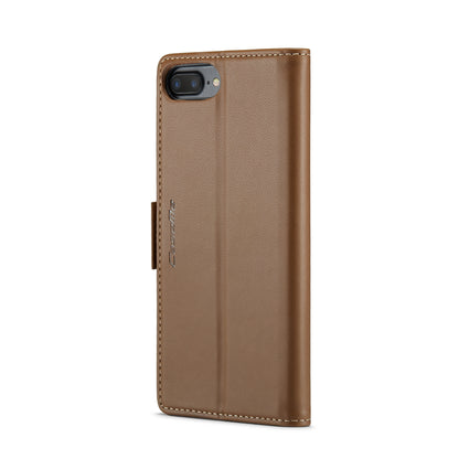 iPhone 8 Plus Leather Wallet Case - RFID Blocking, Stand Function, Card Slots