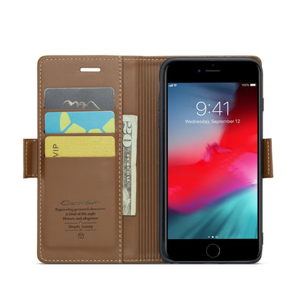 iPhone 6 Plus Leather Wallet Case - RFID Blocking, Stand Function, Card Slots