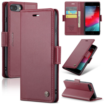 iPhone 6 Plus Leather Wallet Case - RFID Blocking, Stand Function, Card Slots