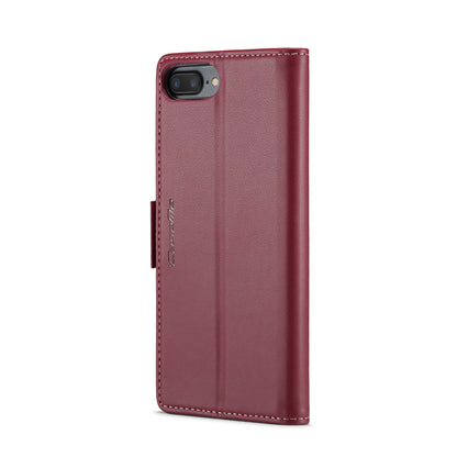 iPhone 7 Plus Leather Wallet Case - RFID Blocking, Stand Function, Card Slots