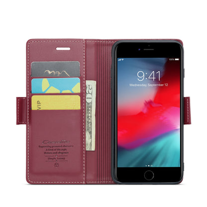 iPhone 7 Plus Leather Wallet Case - RFID Blocking, Stand Function, Card Slots