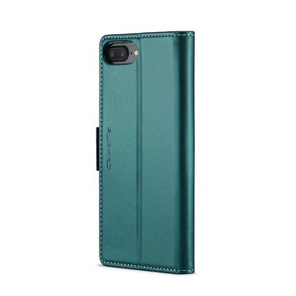 iPhone 7 Plus Leather Wallet Case - RFID Blocking, Stand Function, Card Slots
