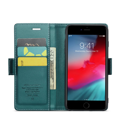 iPhone 6 Plus Leather Wallet Case - RFID Blocking, Stand Function, Card Slots