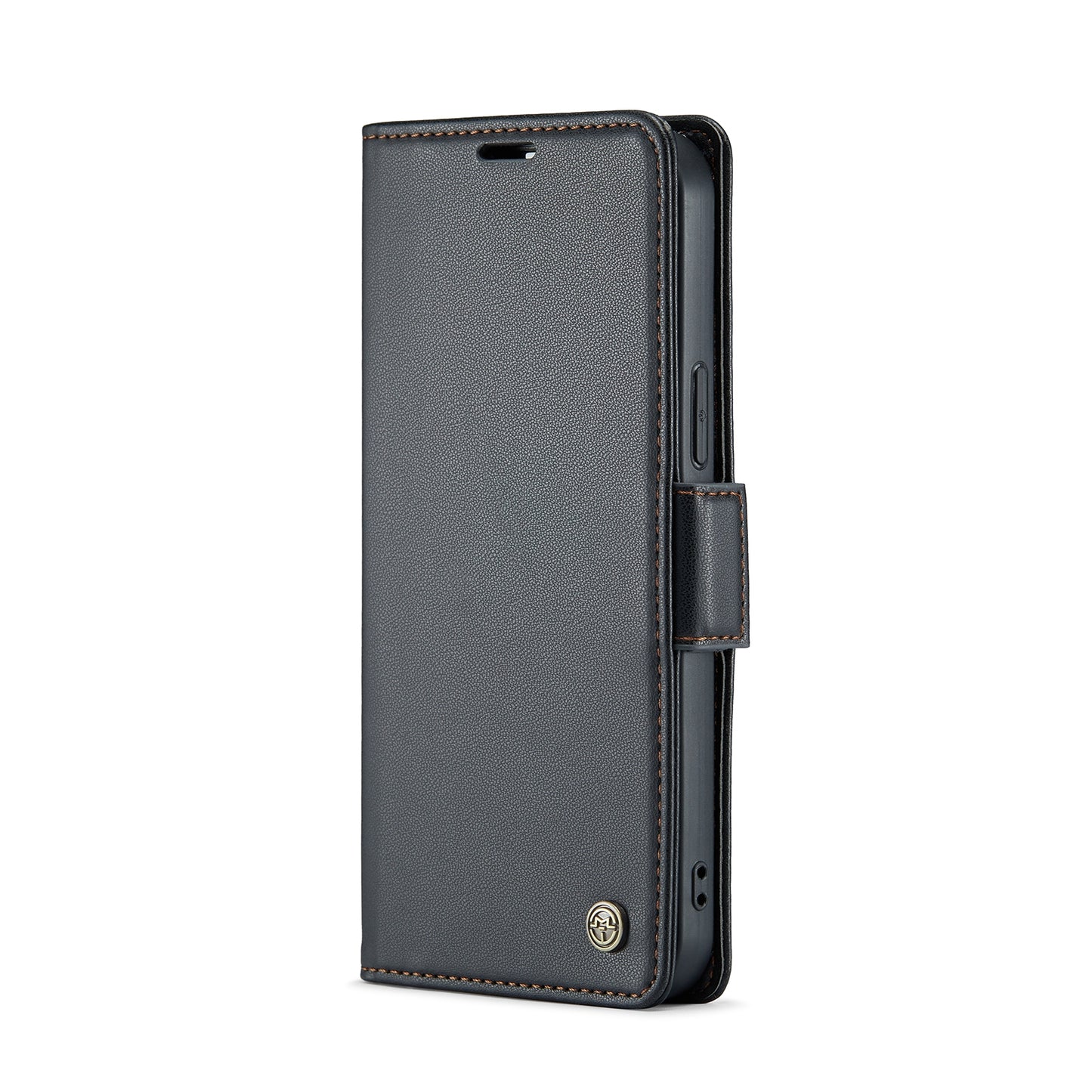 iPhone 15 Pro Max Leather Wallet Case - RFID Blocking, Stand Function, Card Slots