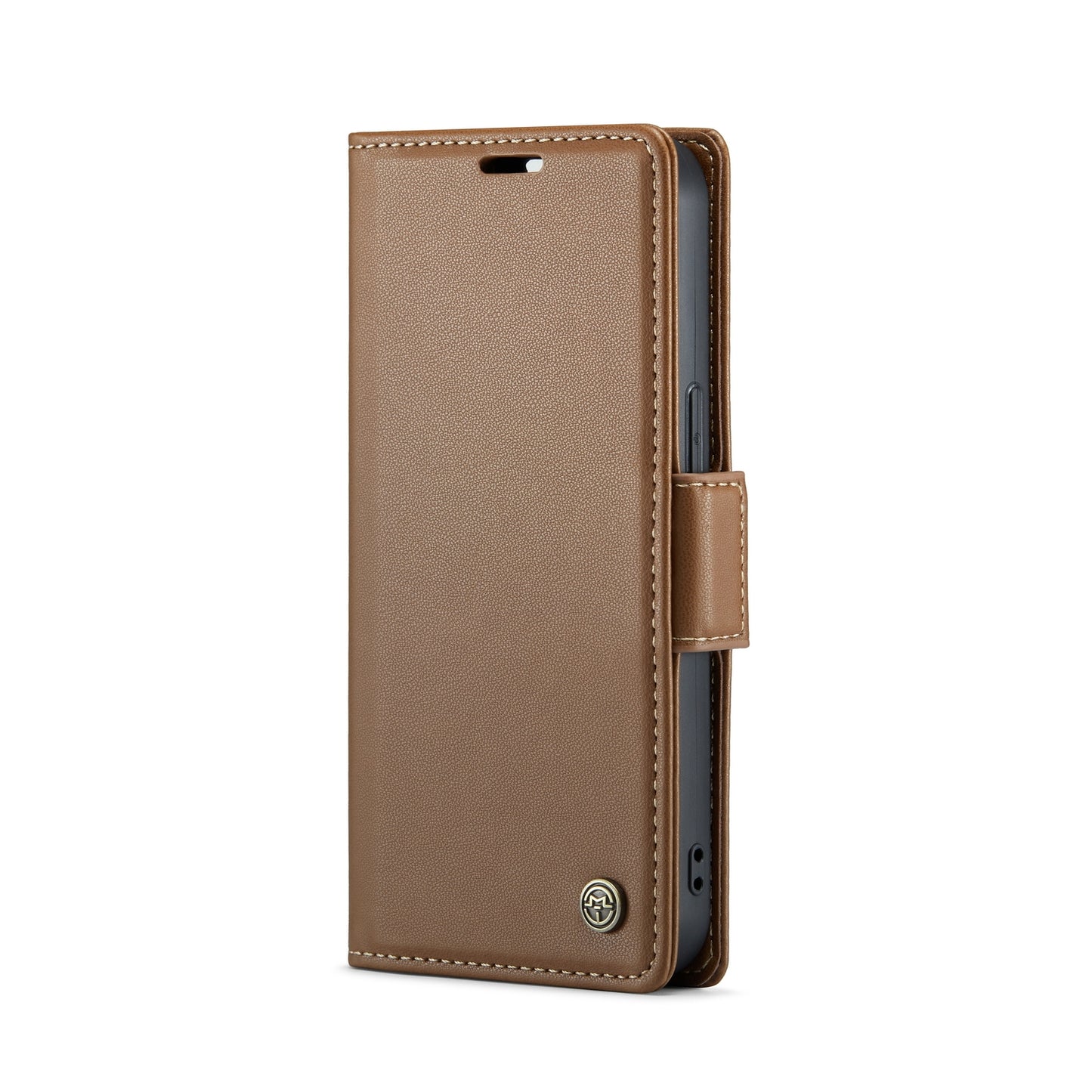 iPhone 15 Plus Leather Wallet Case - RFID Blocking, Stand Function, Card Slots