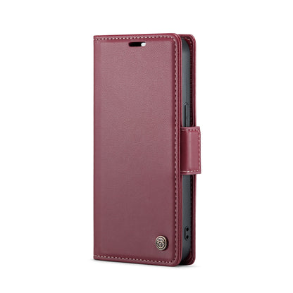 iPhone 15 Plus Leather Wallet Case - RFID Blocking, Stand Function, Card Slots