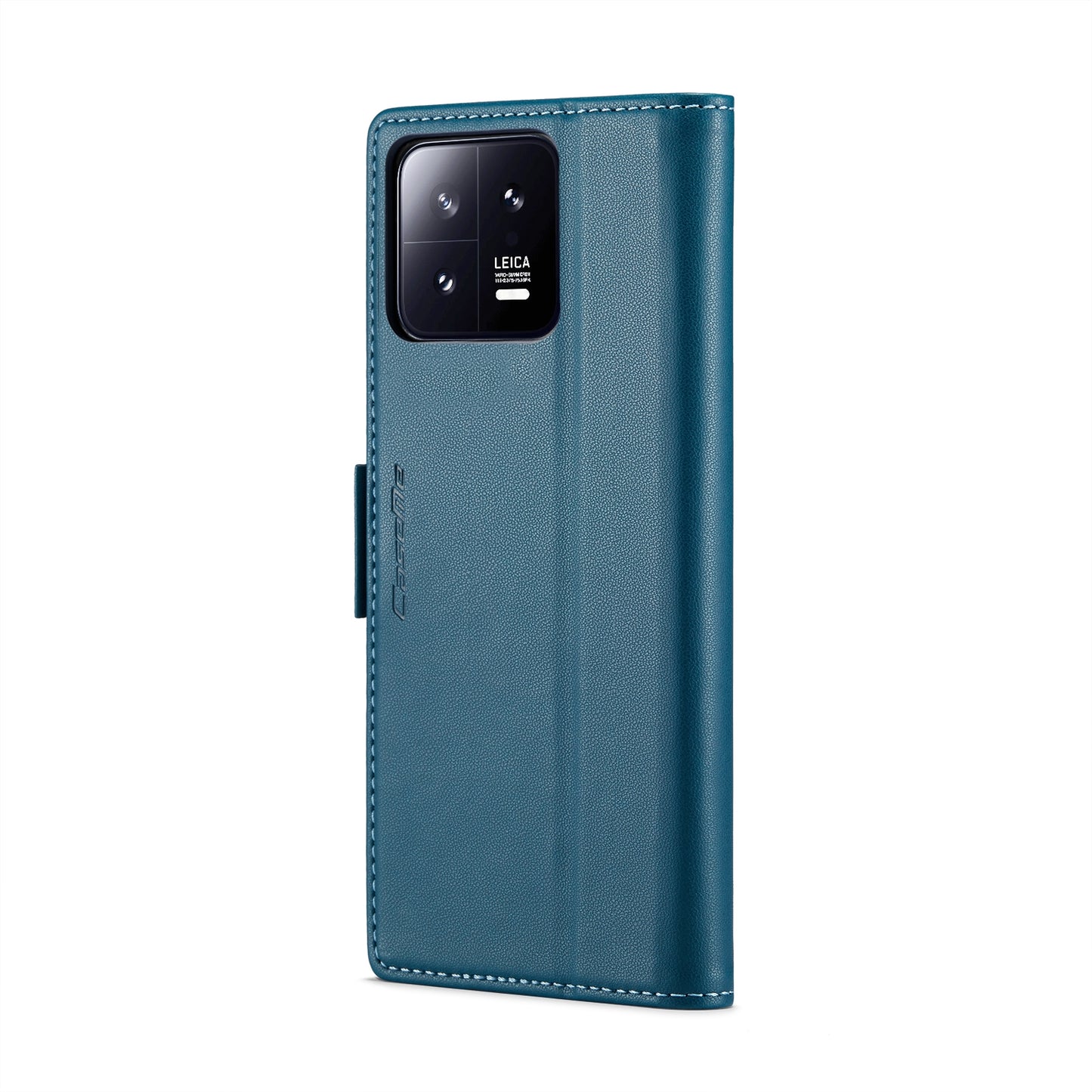 Xiaomi 13 Leather Wallet Case - RFID Blocking, Stand Function, Card Slots