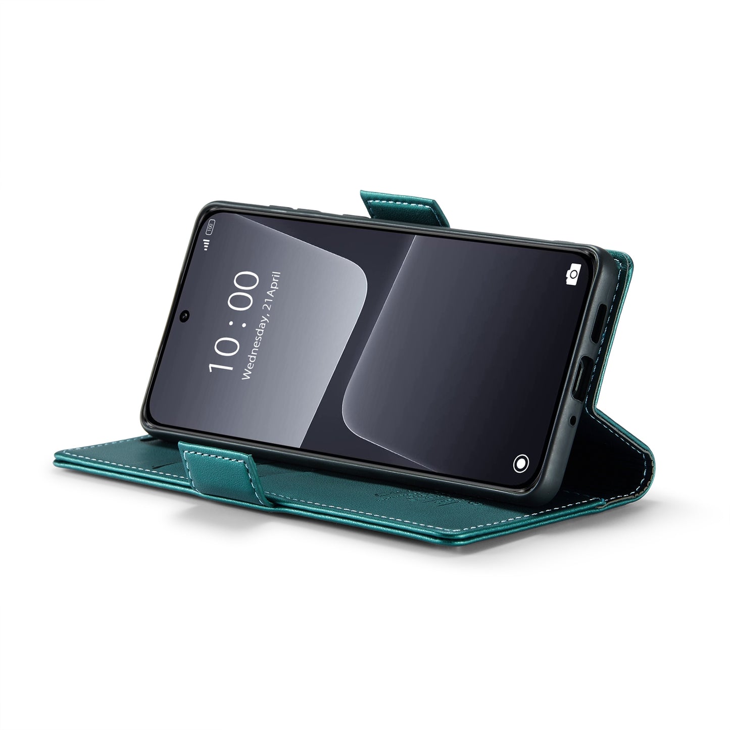 Xiaomi 13 Leather Wallet Case - RFID Blocking, Stand Function, Card Slots