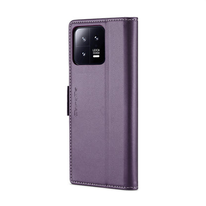 Xiaomi 13 Leather Wallet Case - RFID Blocking, Stand Function, Card Slots