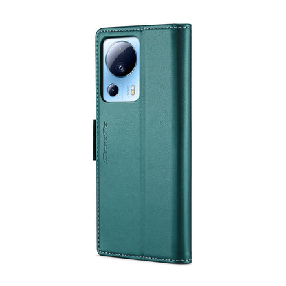 Xiaomi 13 Lite Leather Wallet Case - RFID Blocking, Stand Function, Card Slots