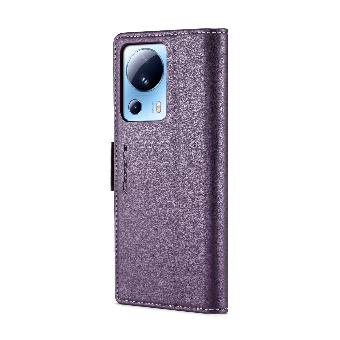 Xiaomi 13 Lite Leather Wallet Case - RFID Blocking, Stand Function, Card Slots
